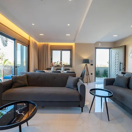 Вилла Naturalia Grey Luxury - Private Pool - Sleeps 8 Херсониссос